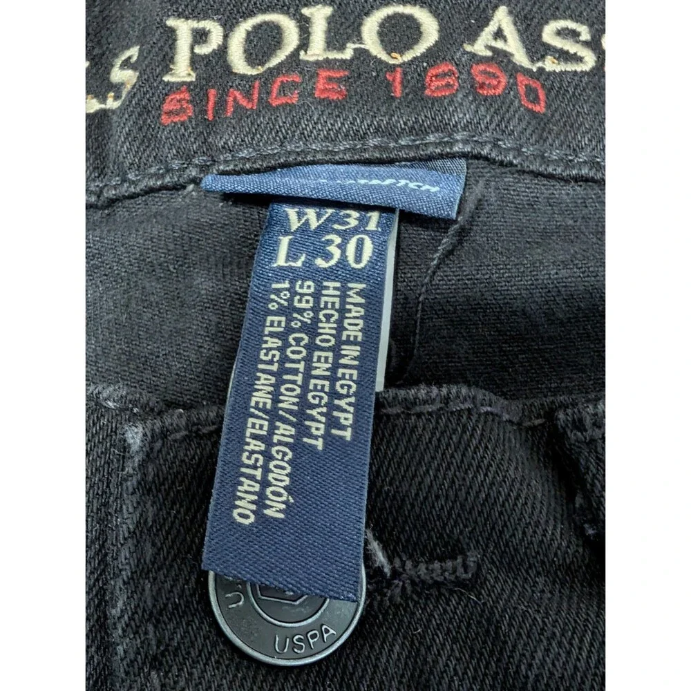 U.S. Polo Assn Jeans Men’s W31/L30  Med  Black Jeans Active /  Stretch NWT